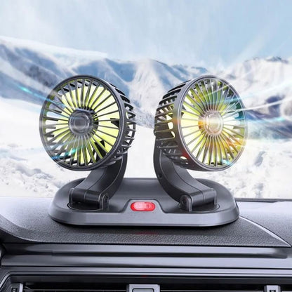 Double Headed Vehicle Fan